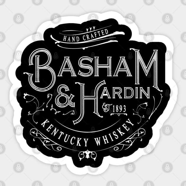 Basham & Hardin Kentucky Whiskey Logo by David Basham Sticker by UncagedUSA